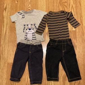 Size 9 months Carters outfits